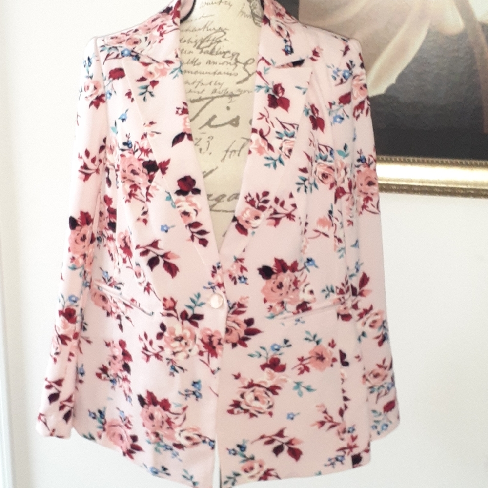 Lane Bryant floral Blazer
